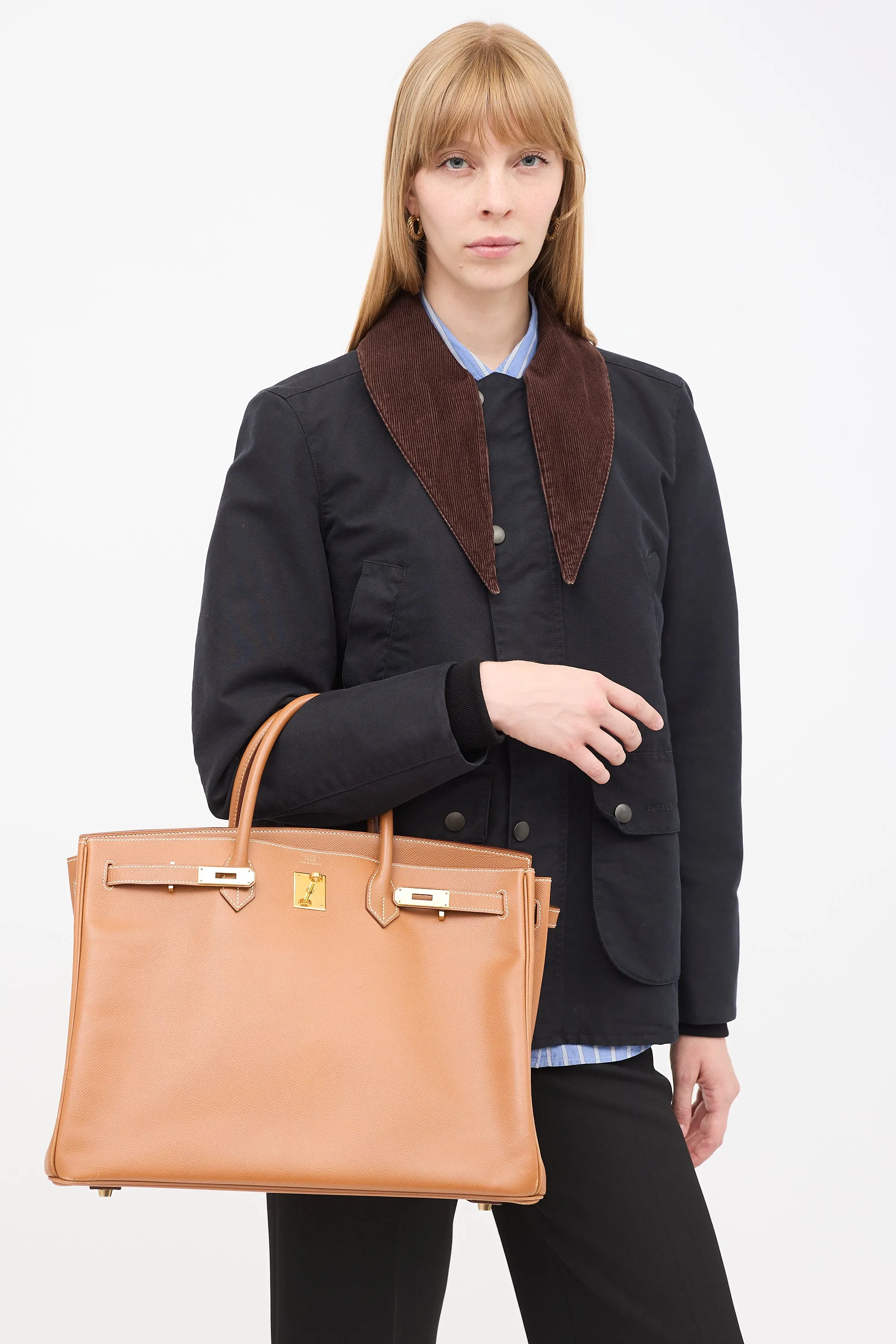 2001 Gold Clemence Leather Birkin 40 Bag