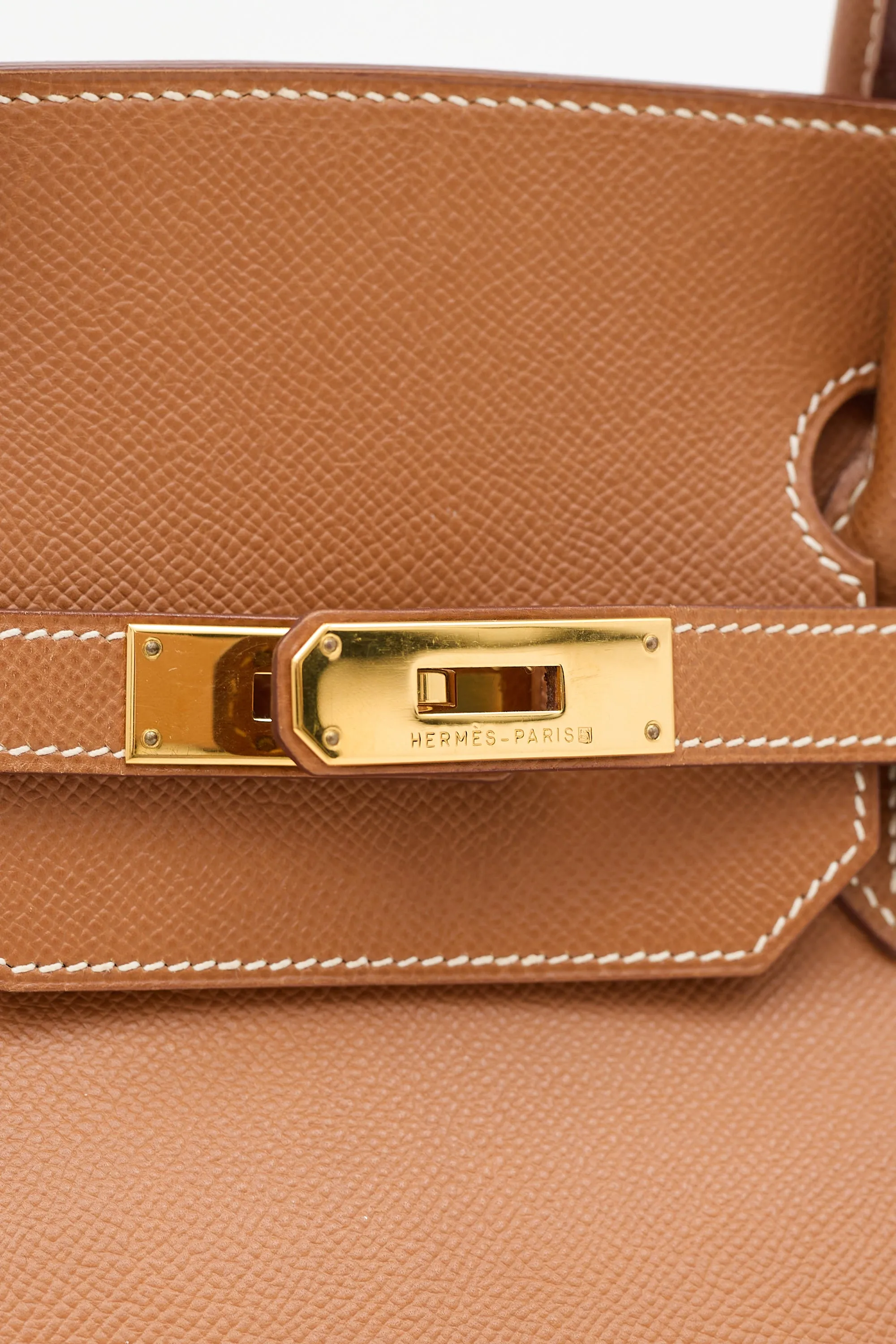 2001 Gold Clemence Leather Birkin 40 Bag