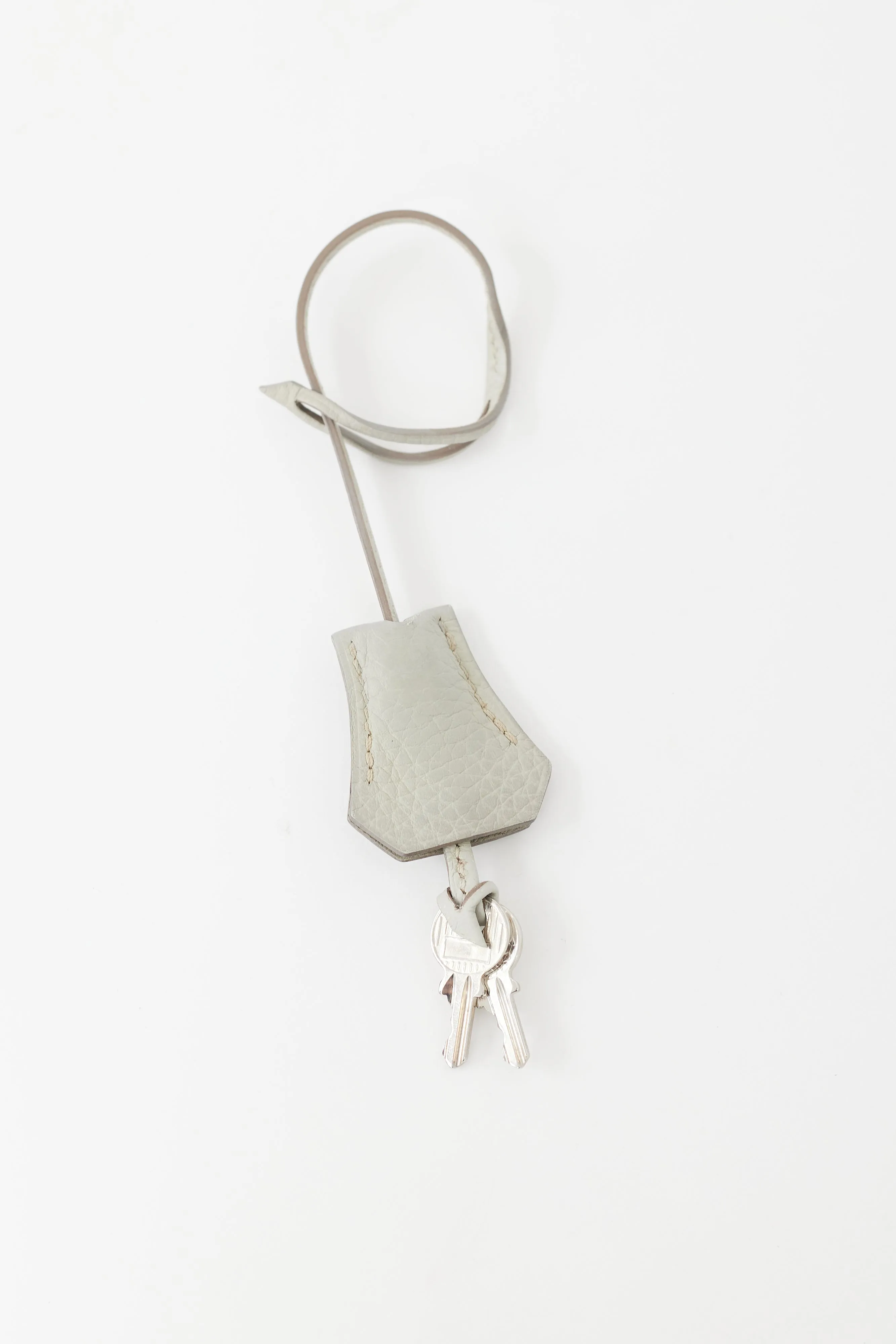 2013 Gris Perle Clemence Leather & Silver Birkin 30 Bag