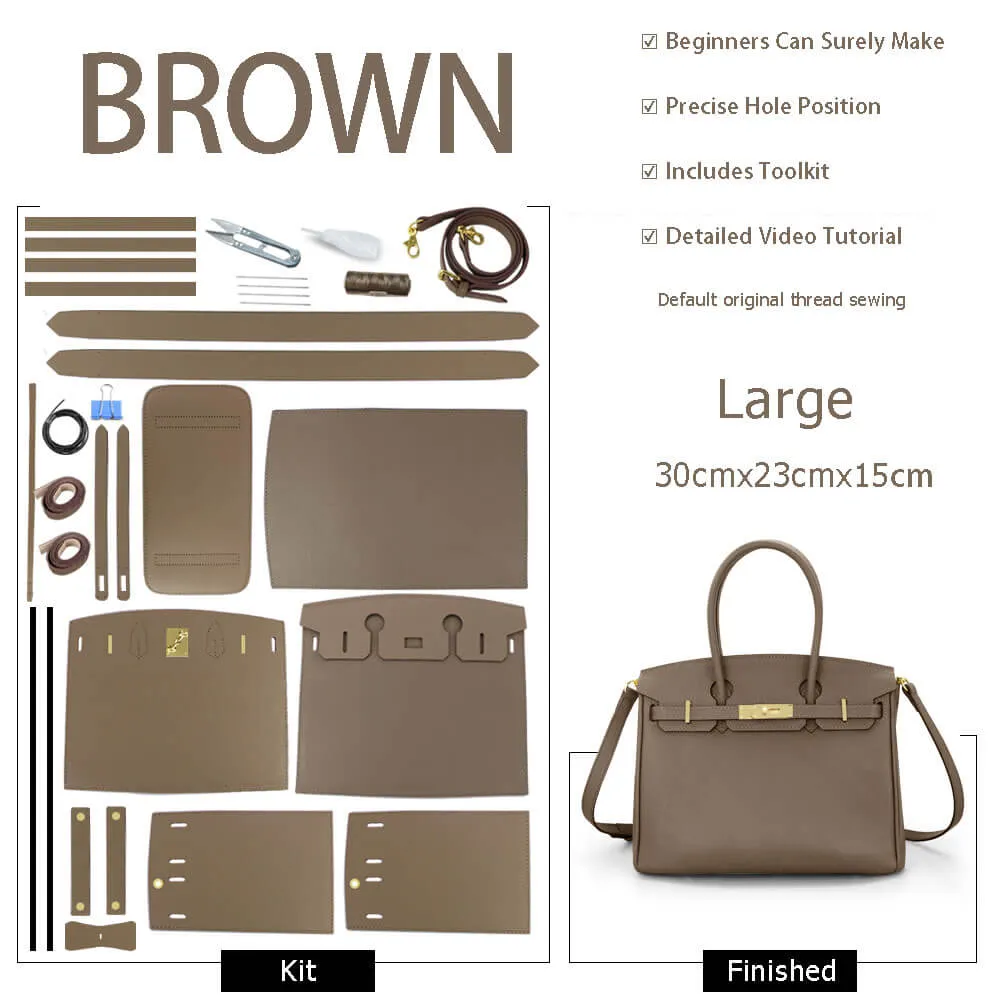 BABYLON™ Birkin Bag Oblique Pricked Hole DIY Kit