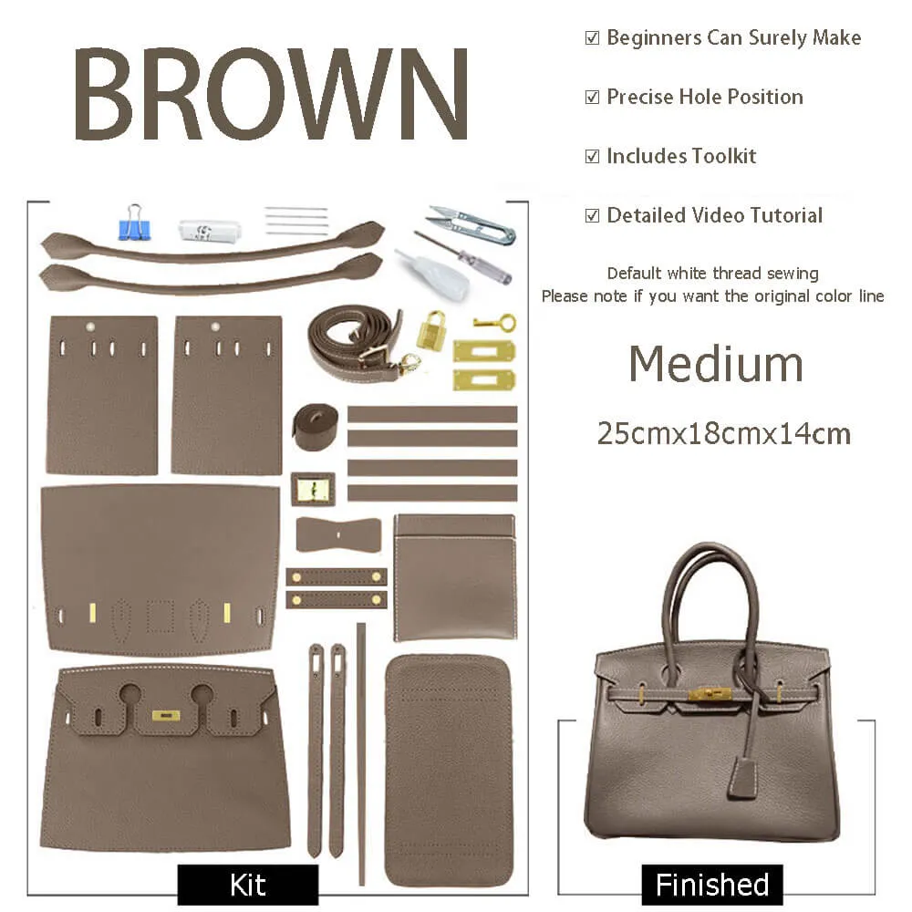 BABYLON™ Birkin Tote Bag DIY Leather Handbag Kit