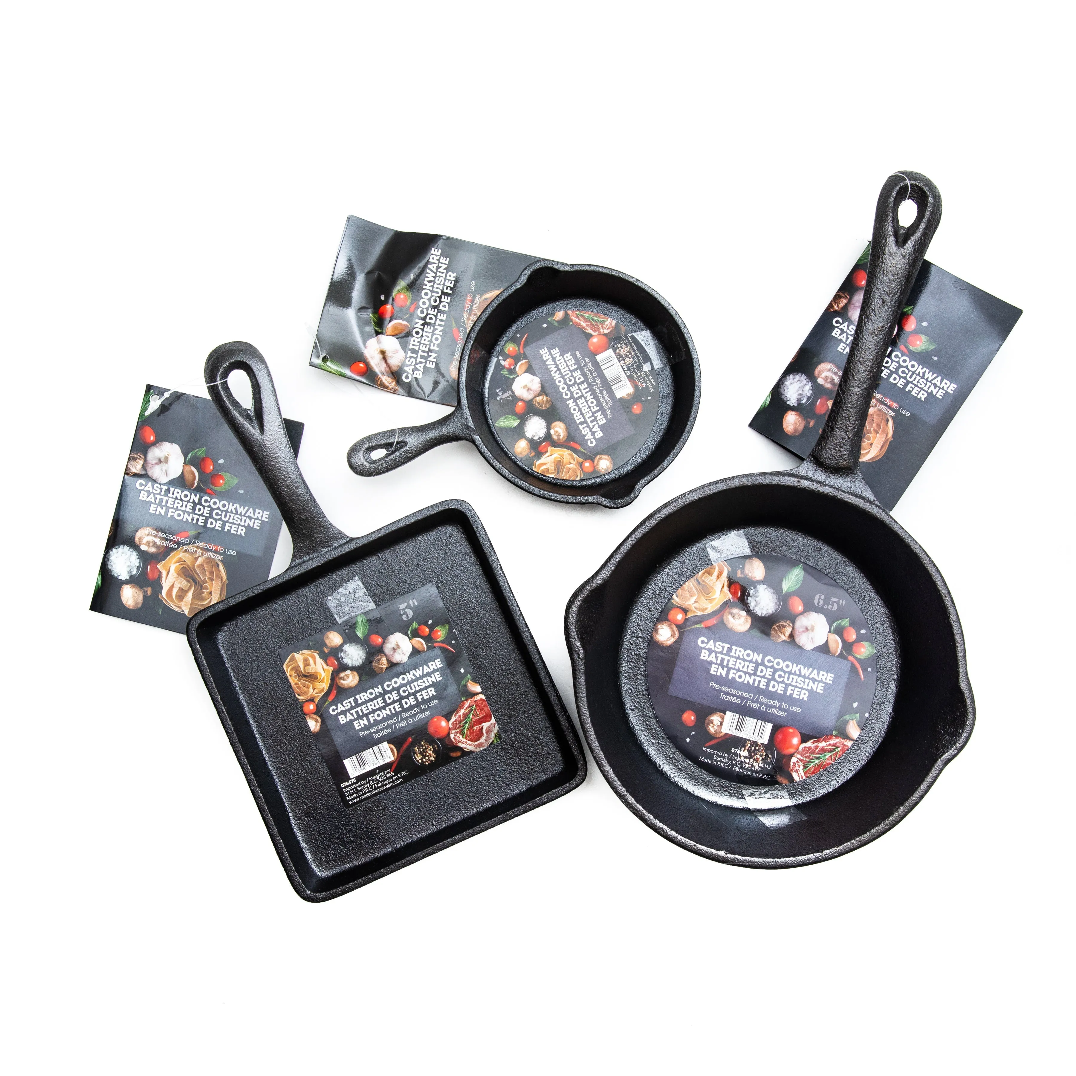 Cast Iron Cookware 5 Square Fry Pan