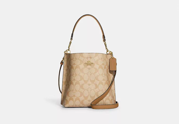 Coach Mollie Bucket Bag In Signature Canvas L