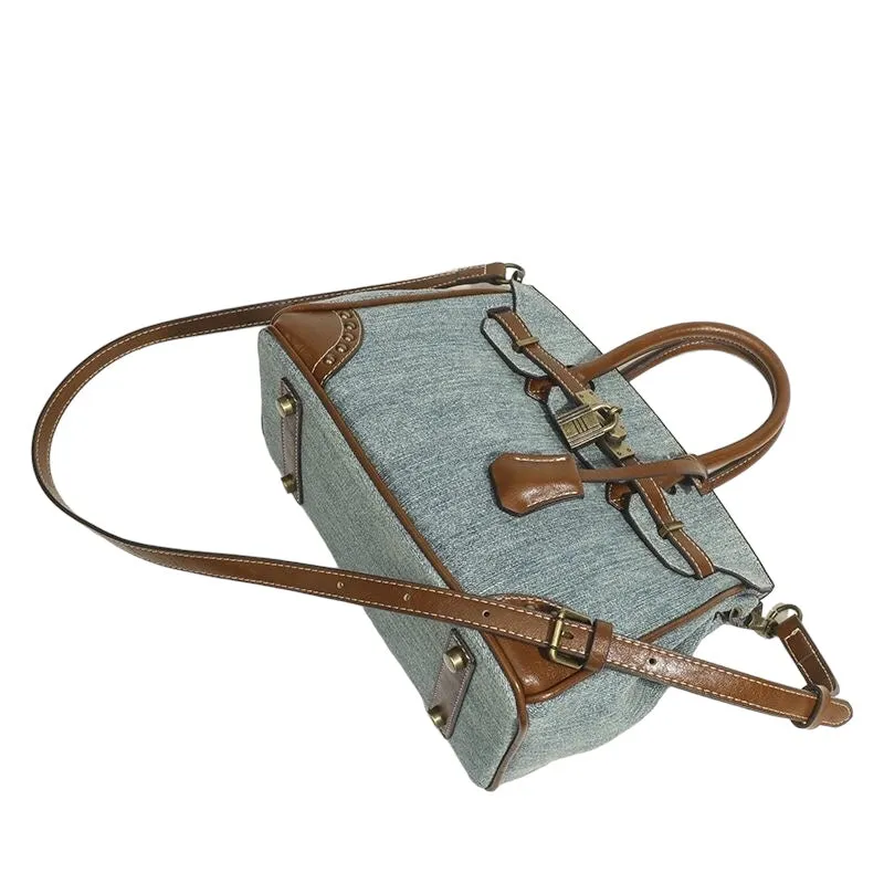 Denim Blue Leather Birkin Bag
