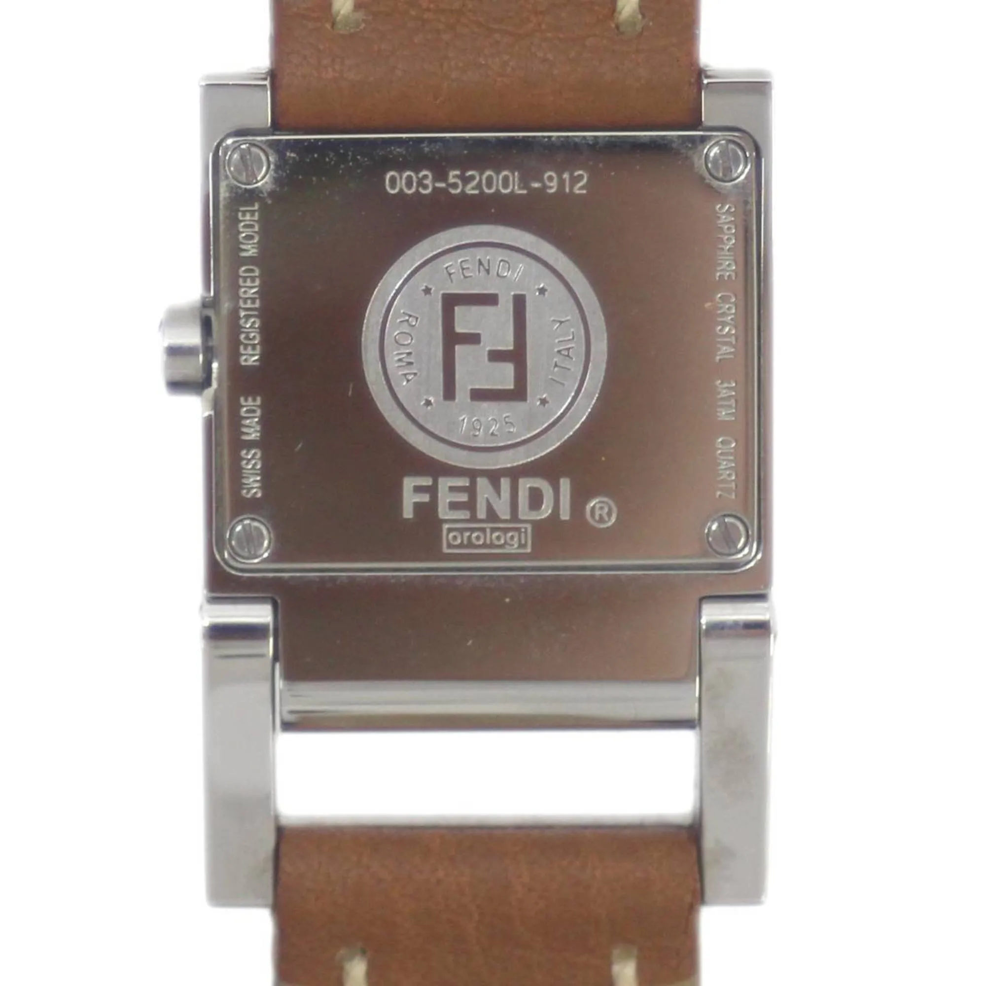 FENDI Horology Women's Quartz SS x Brown Dial White 003-5200L-912