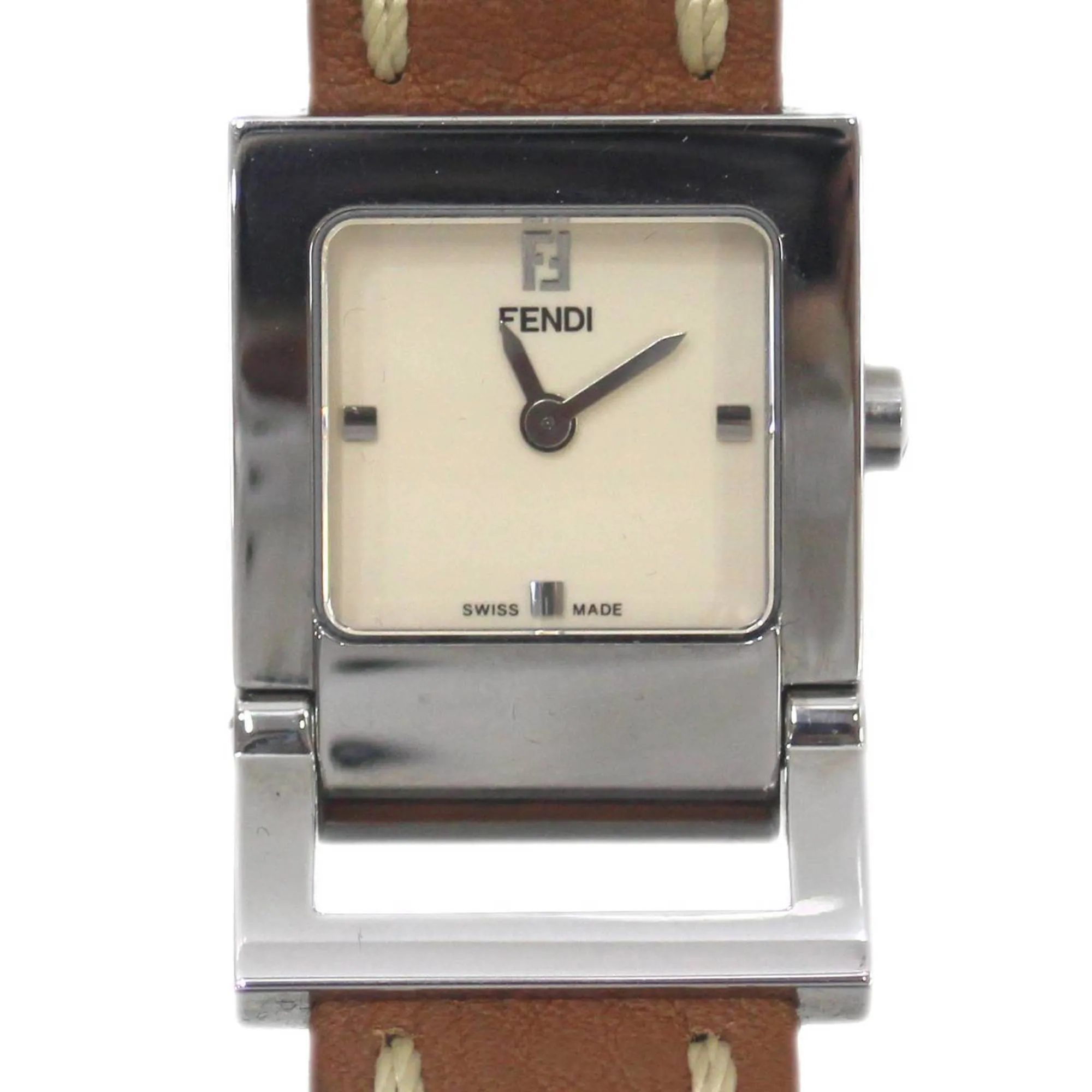 FENDI Horology Women's Quartz SS x Brown Dial White 003-5200L-912