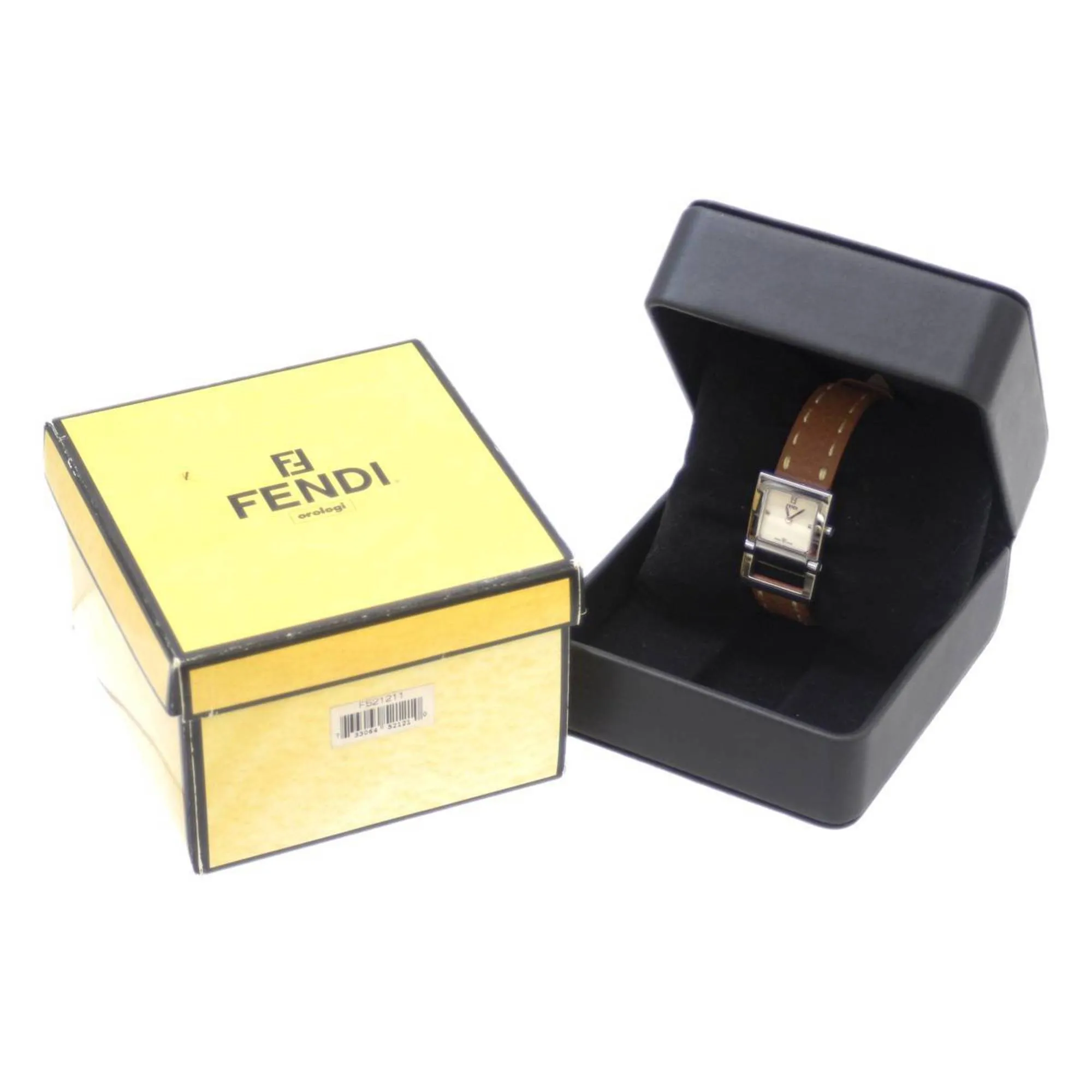 FENDI Horology Women's Quartz SS x Brown Dial White 003-5200L-912
