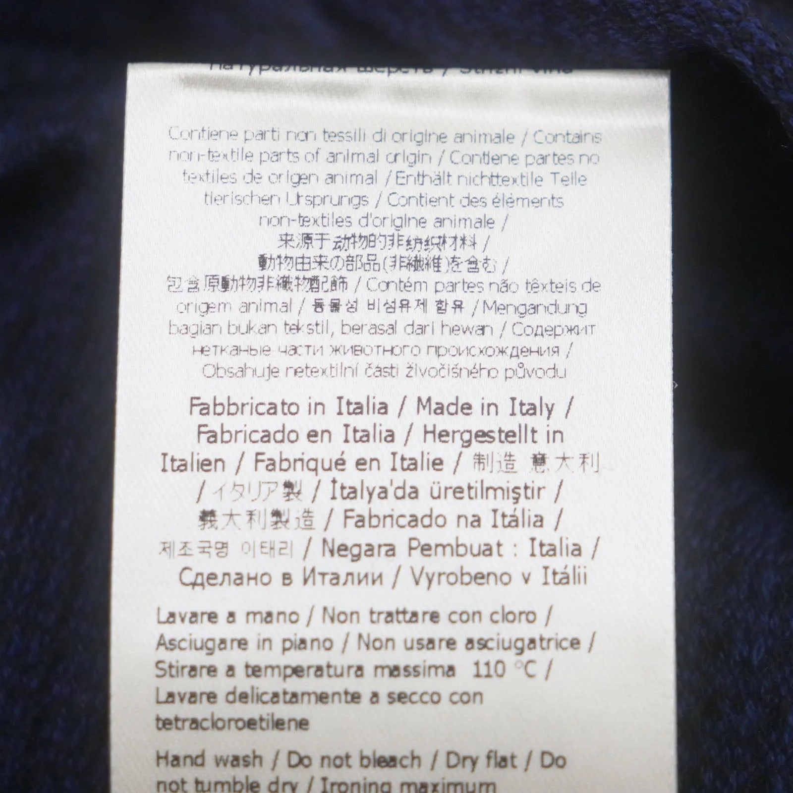 FENDI knit FZY078 wool Navy 52