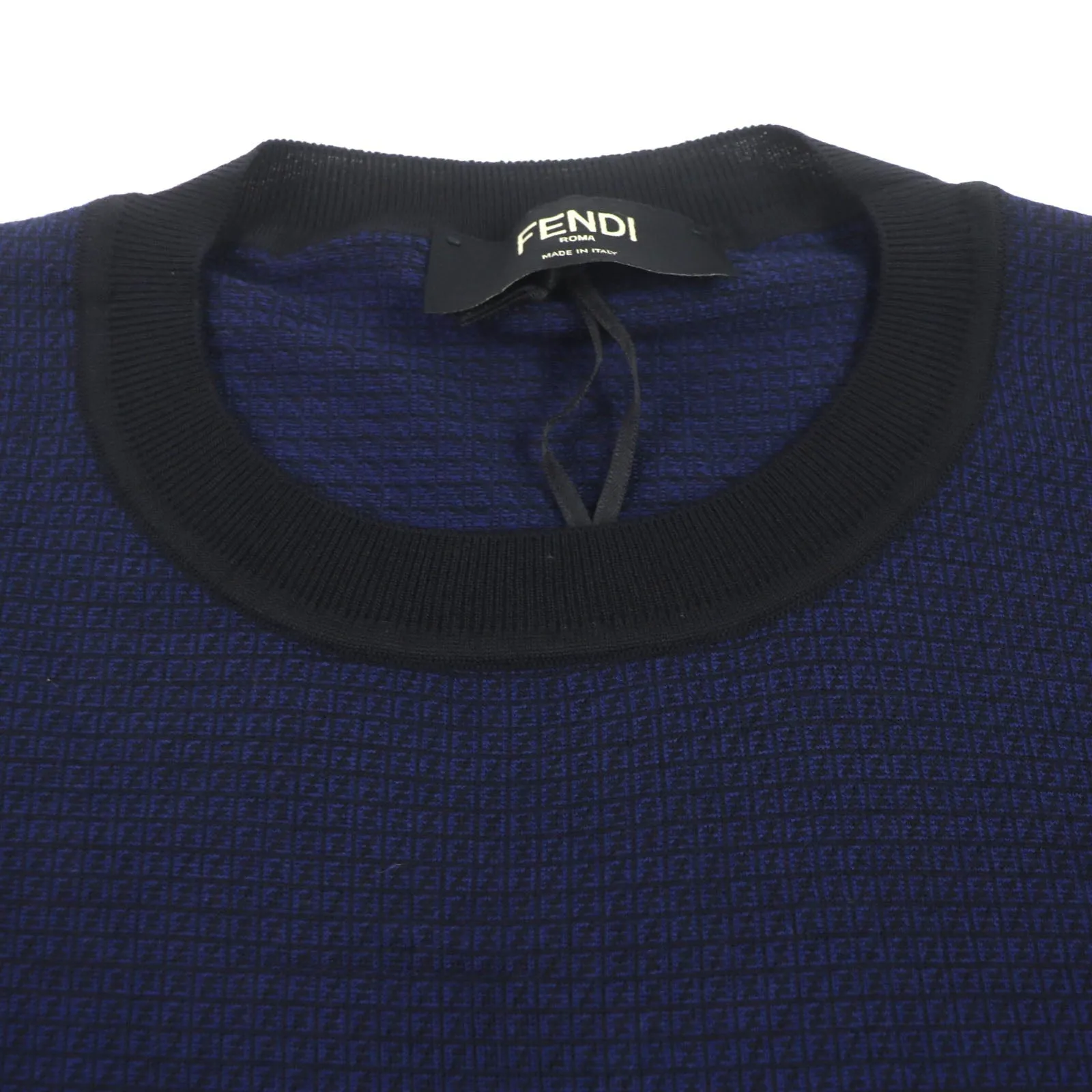 FENDI knit FZY078 wool Navy 52