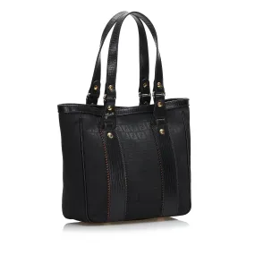 Fendi Leather-Trimmed Zucchino Tote (SHG-36075)