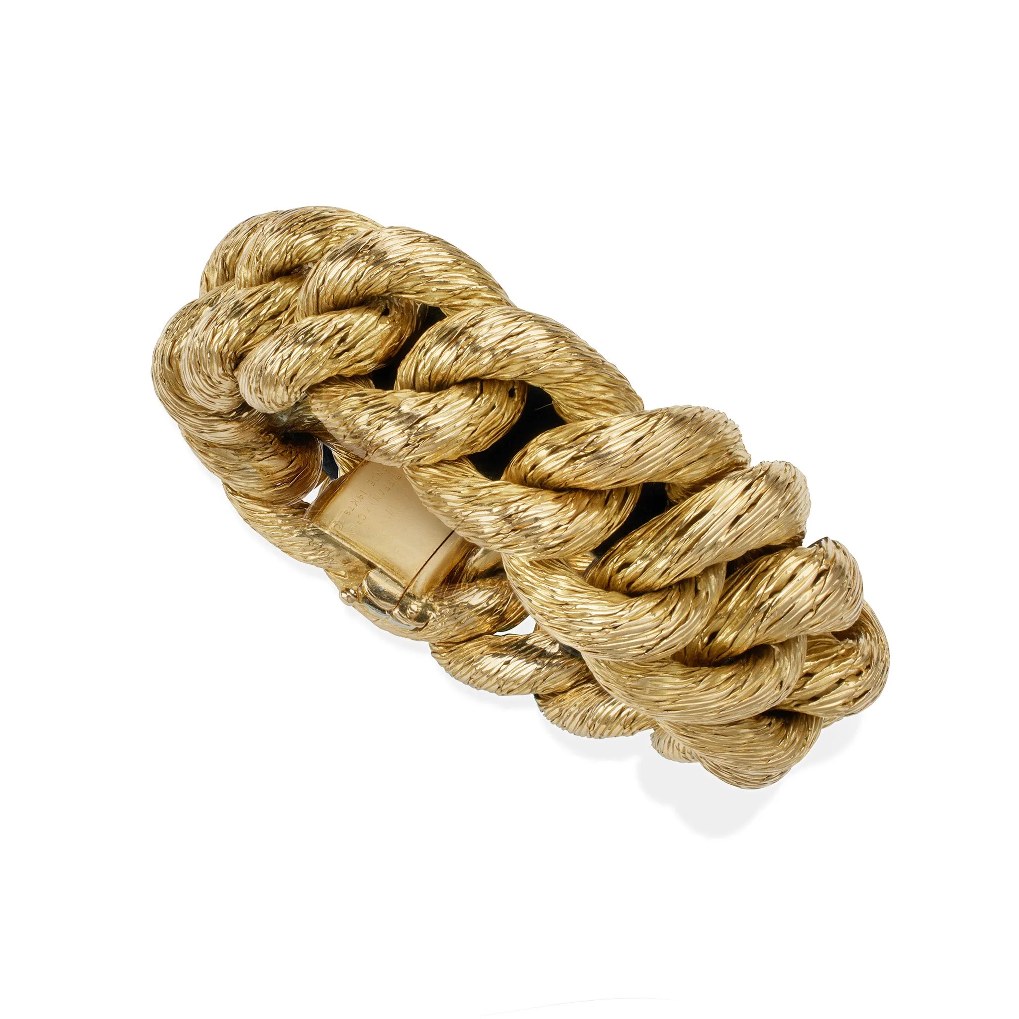 Georges Lenfant Paris for Tiffany  & Co. 18K Gold Rope Bracelet
