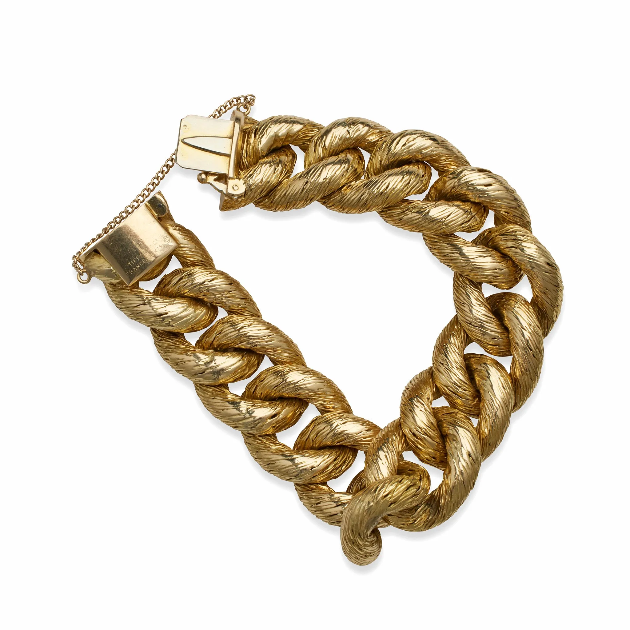 Georges Lenfant Paris for Tiffany  & Co. 18K Gold Rope Bracelet