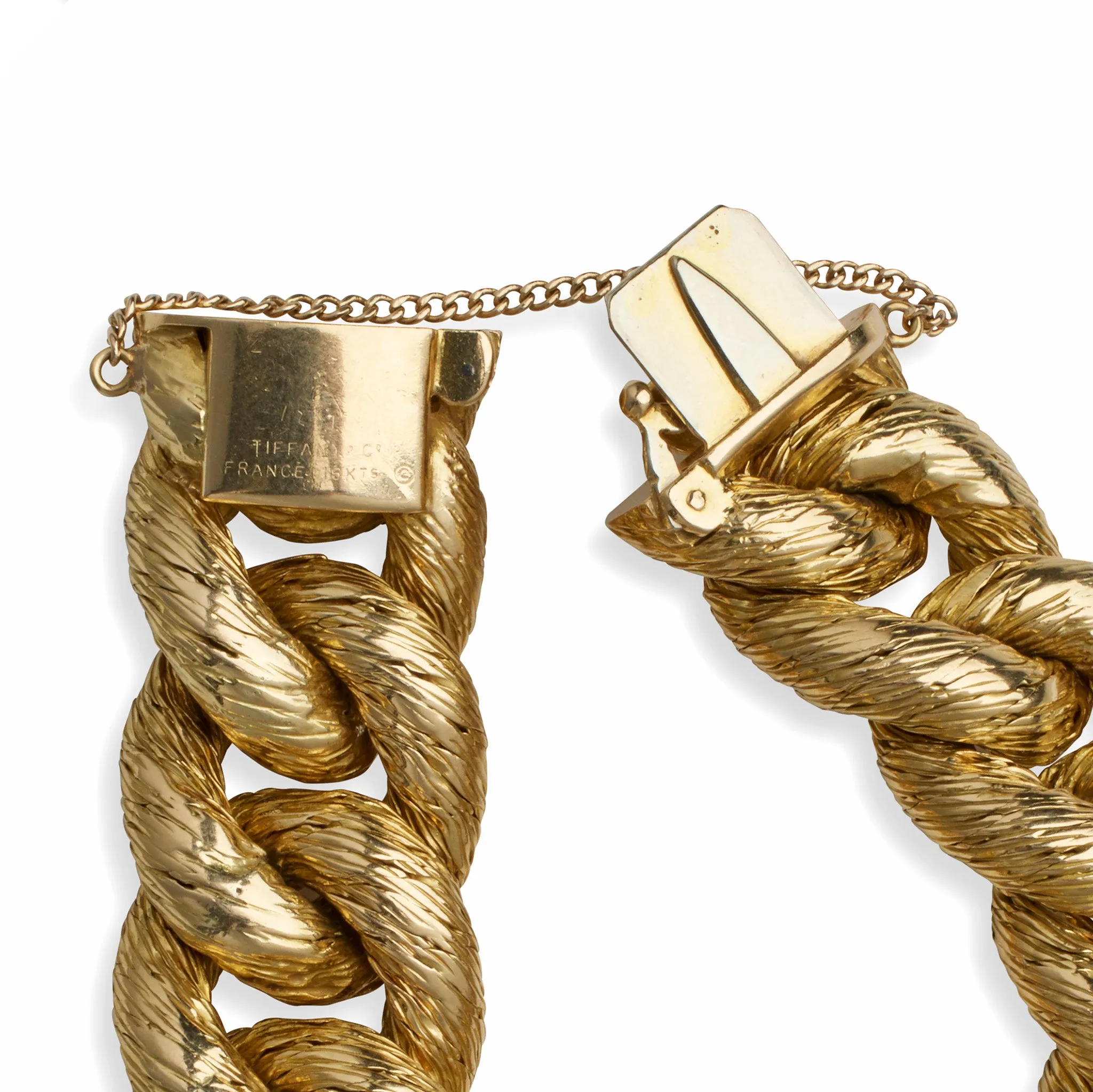 Georges Lenfant Paris for Tiffany  & Co. 18K Gold Rope Bracelet