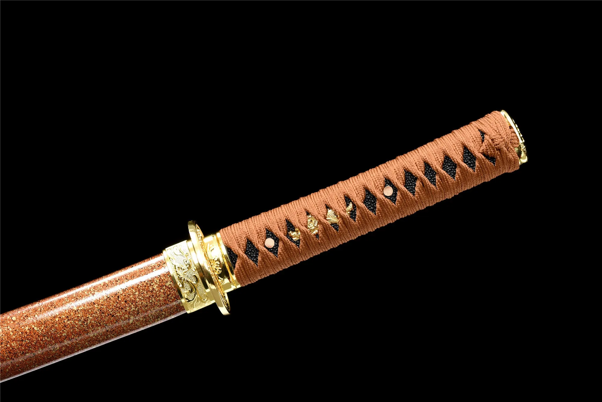 Golden Eye Wakizashi ,Japanese Samurai Sword,Real Wakizashi,Handmade sword,Longquan sword