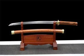 Golden Eye Wakizashi ,Japanese Samurai Sword,Real Wakizashi,Handmade sword,Longquan sword