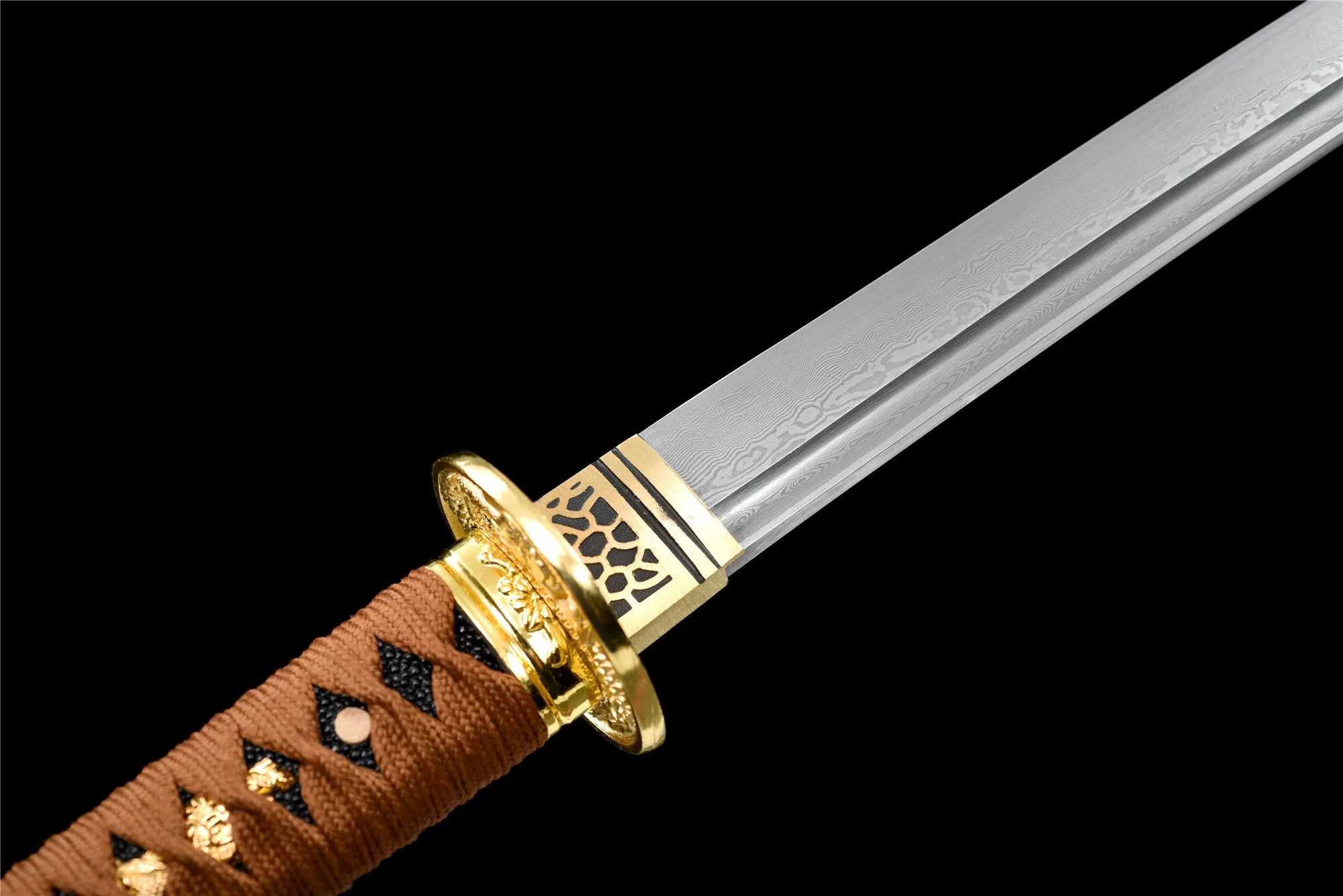 Golden Eye Wakizashi ,Japanese Samurai Sword,Real Wakizashi,Handmade sword,Longquan sword