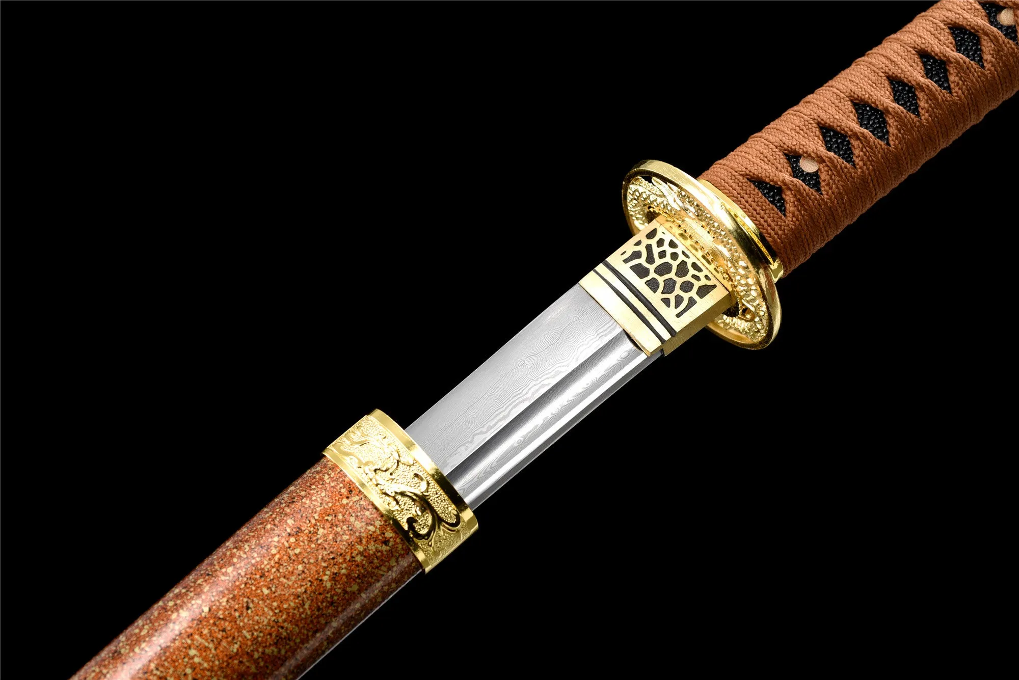 Golden Eye Wakizashi ,Japanese Samurai Sword,Real Wakizashi,Handmade sword,Longquan sword