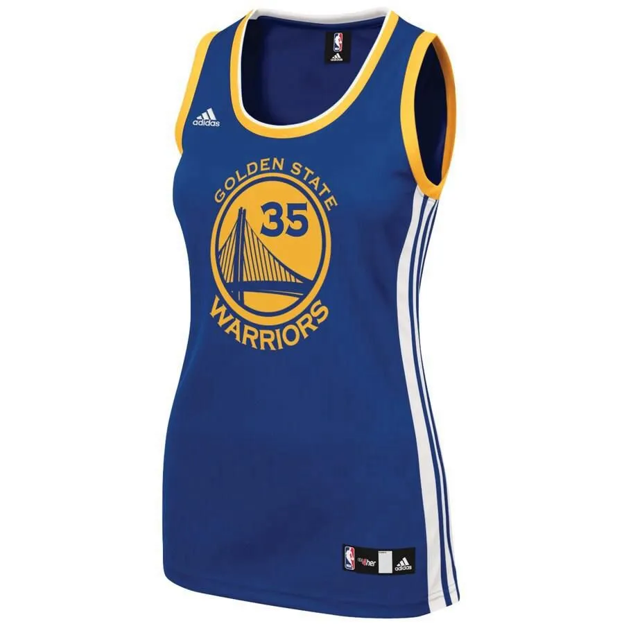 Golden State Warriors Kevin Durant Adidas Replica Road Jersey Womens - Blue | Ireland J1131Z9
