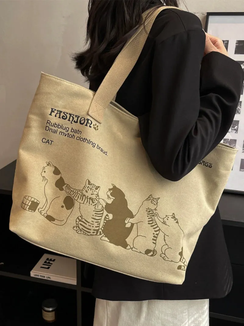 Large Capacity Canvas Tote Bag for Women