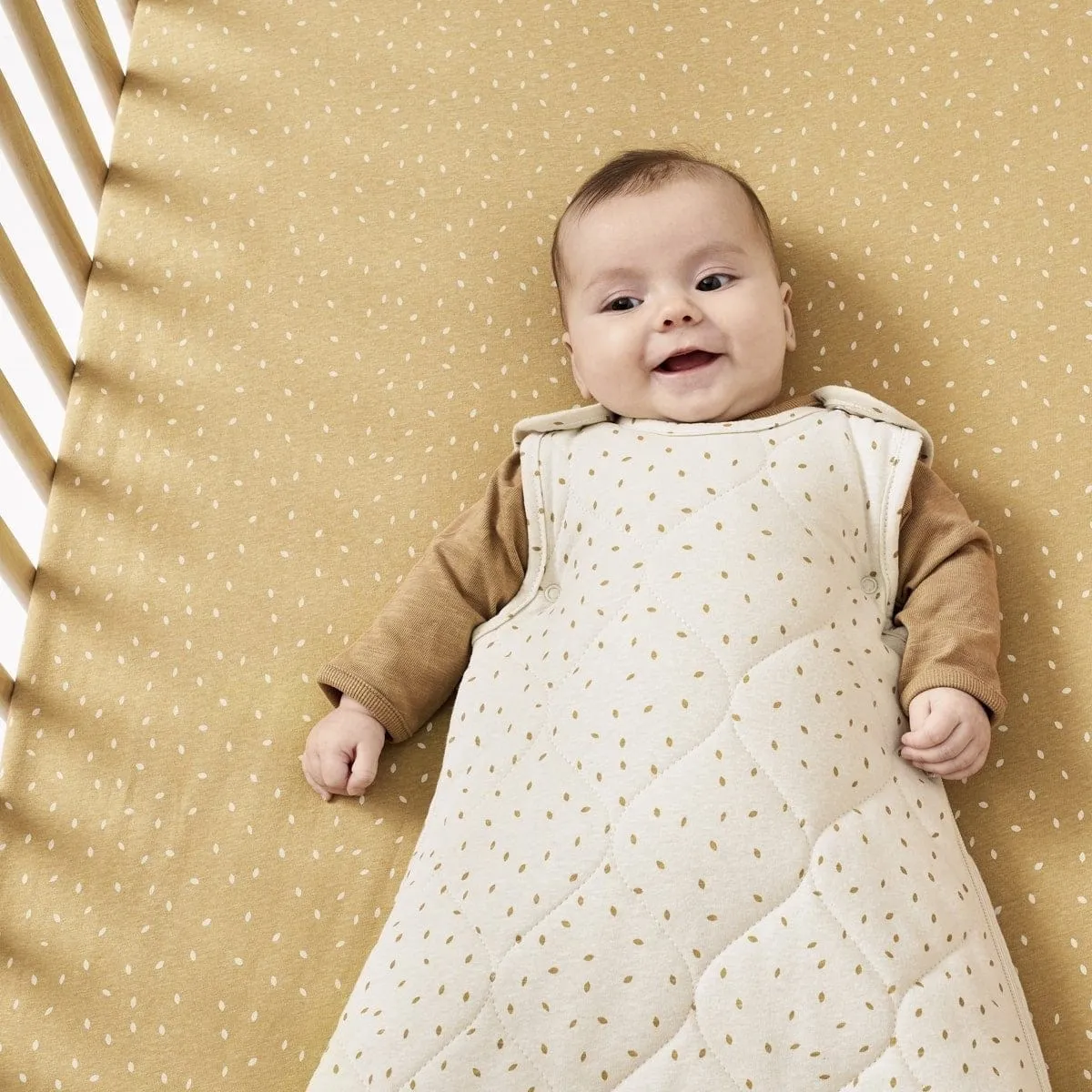 Little Green Sheep Organic Baby Sleeping Bag, 2.5 Tog - Linen Rice (6-18m)