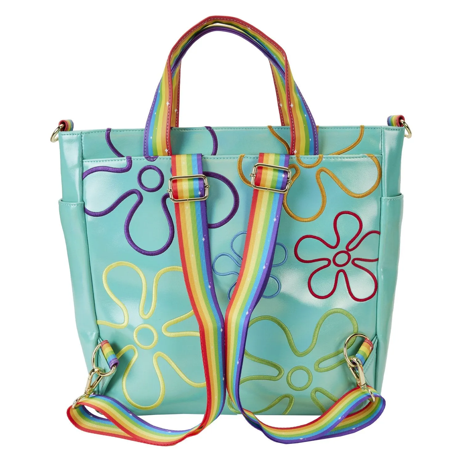 Loungefly Nickelodeon Spongebob Squarepants 25th Anniversary Imagination Convertible Tote Bag