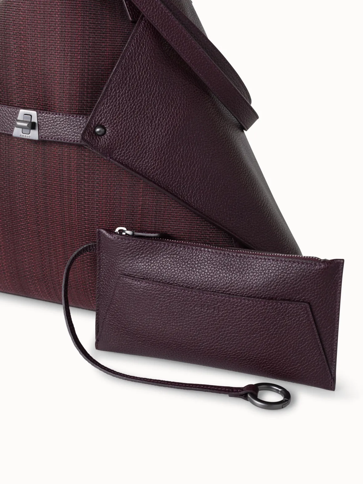 Medium Ai Schultertasche aus Rosshaar und Leder