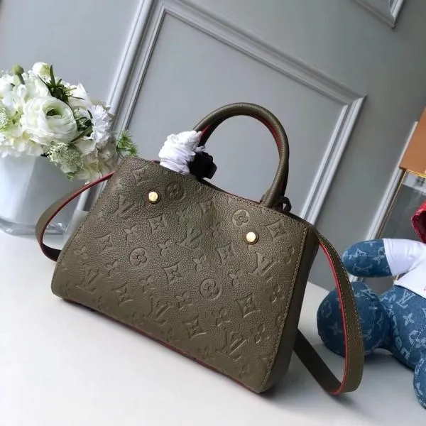 Monogram Empreinte Leather Montaigne Bb Bag Kaki Fango