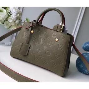 Monogram Empreinte Leather Montaigne Bb Bag Kaki Fango