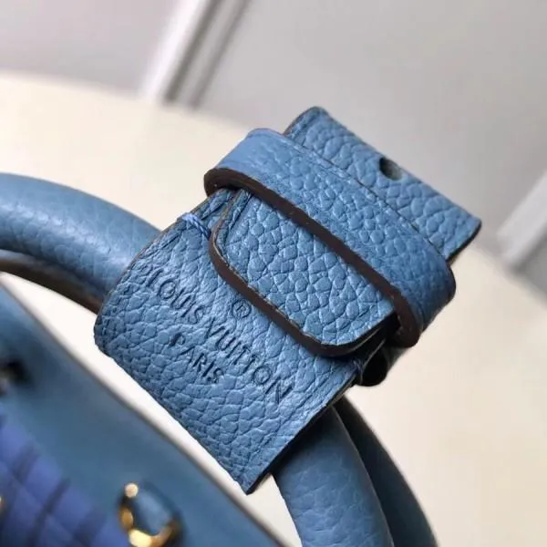 Monogram Empreinte Leather Montaigne Bb Bag M44314 Bleu Jean