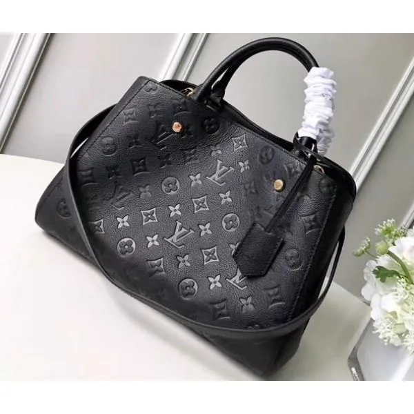 Monogram Empreinte Leather Montaigne Mm Bag M41048 Noir