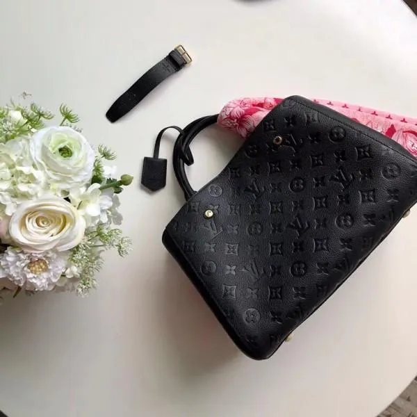 Monogram Empreinte Leather Montaigne Mm Bag M41048 Noir