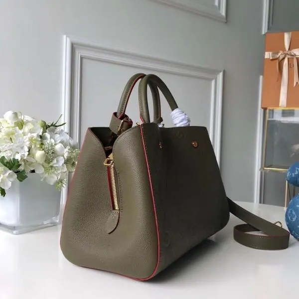 Monogram Empreinte Leather Montaigne Mm Bag M43660 Kaki Fango