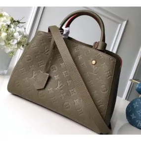 Monogram Empreinte Leather Montaigne Mm Bag M43660 Kaki Fango