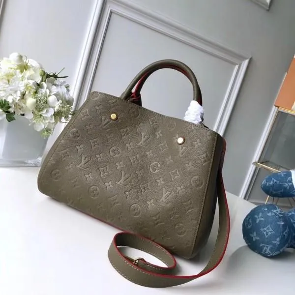 Monogram Empreinte Leather Montaigne Mm Bag M43660 Kaki Fango