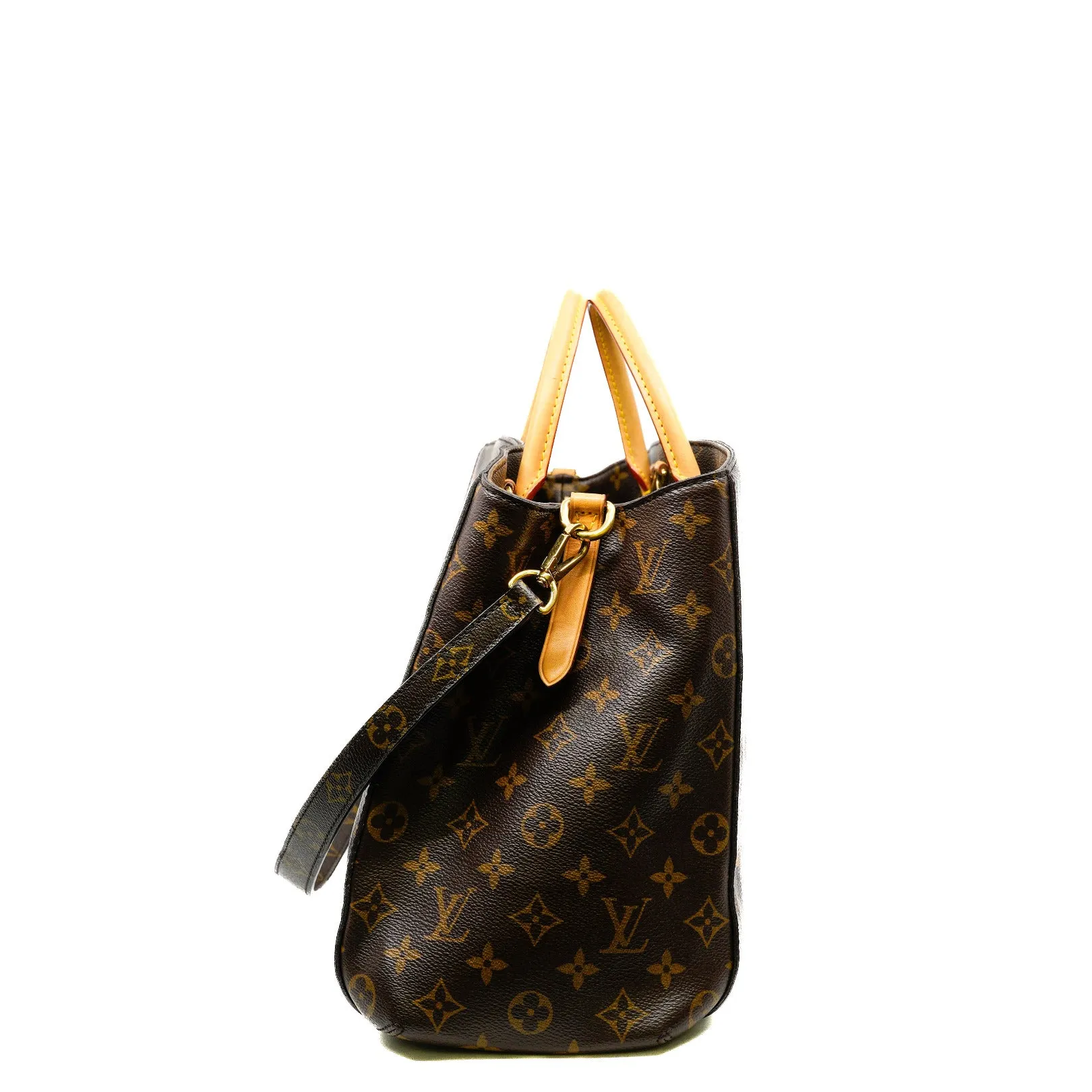 Montaigne GM Monogram Canvas Top Handle Bag GHW With Strap