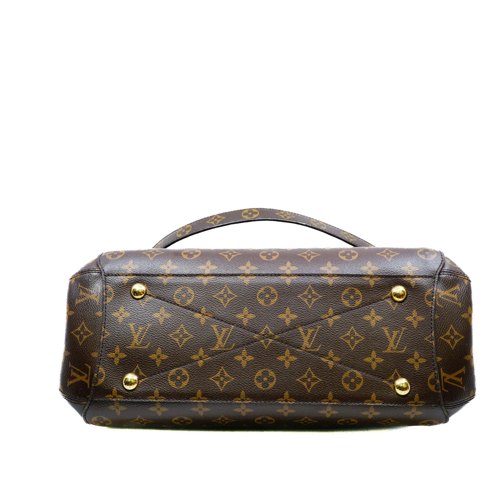 Montaigne GM Monogram Canvas Top Handle Bag GHW With Strap