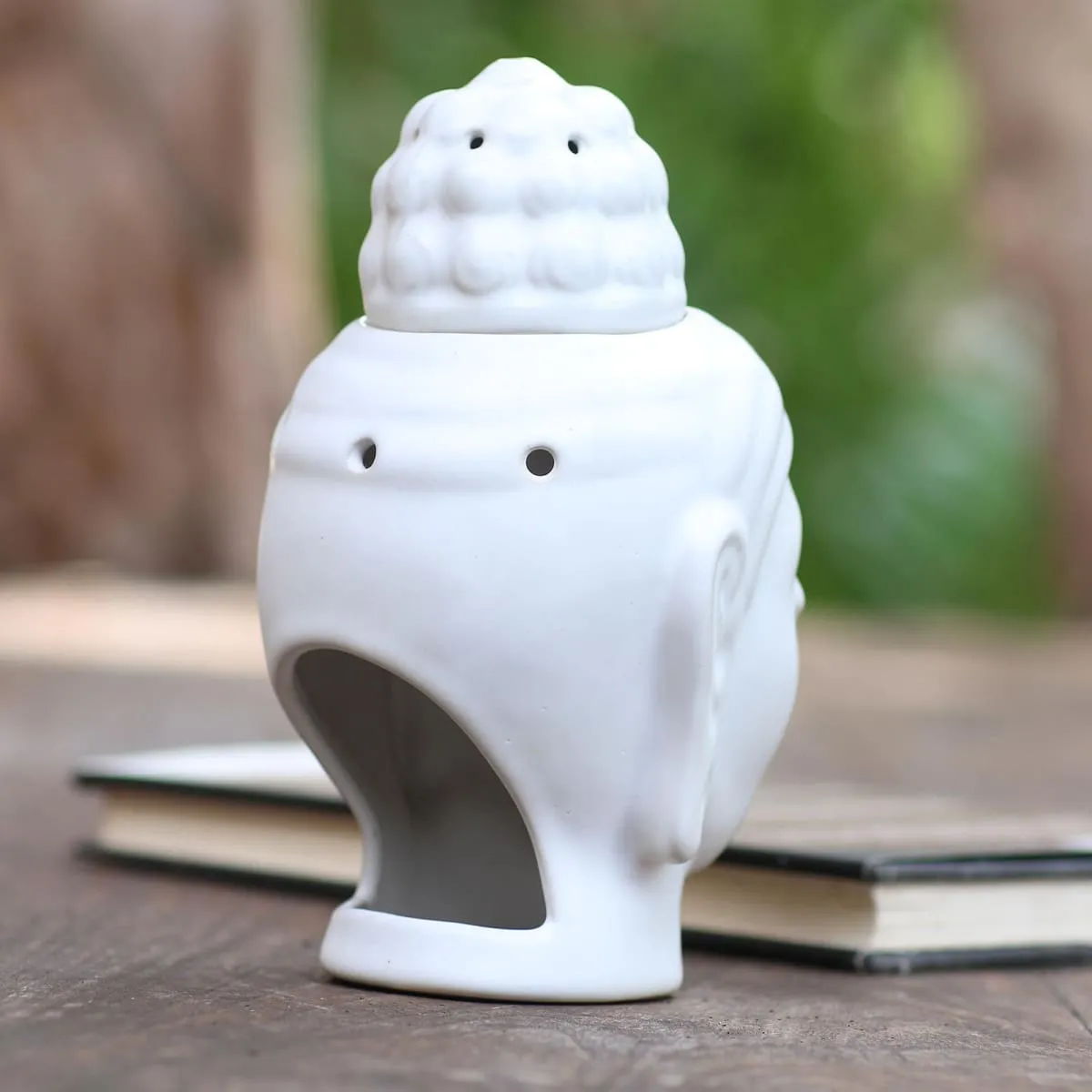 Novica Buddha Burner Ceramic Oil Warmer