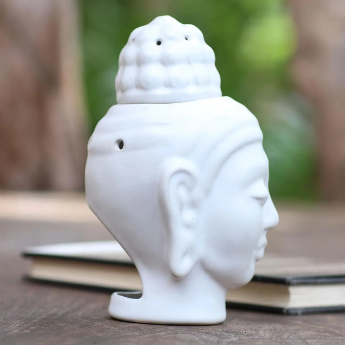 Novica Buddha Burner Ceramic Oil Warmer