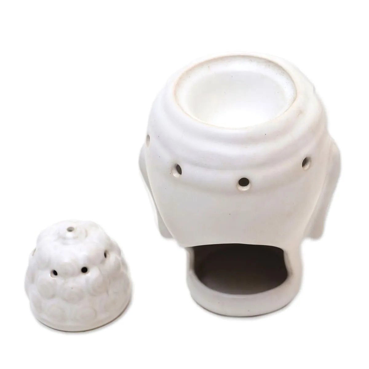 Novica Buddha Burner Ceramic Oil Warmer