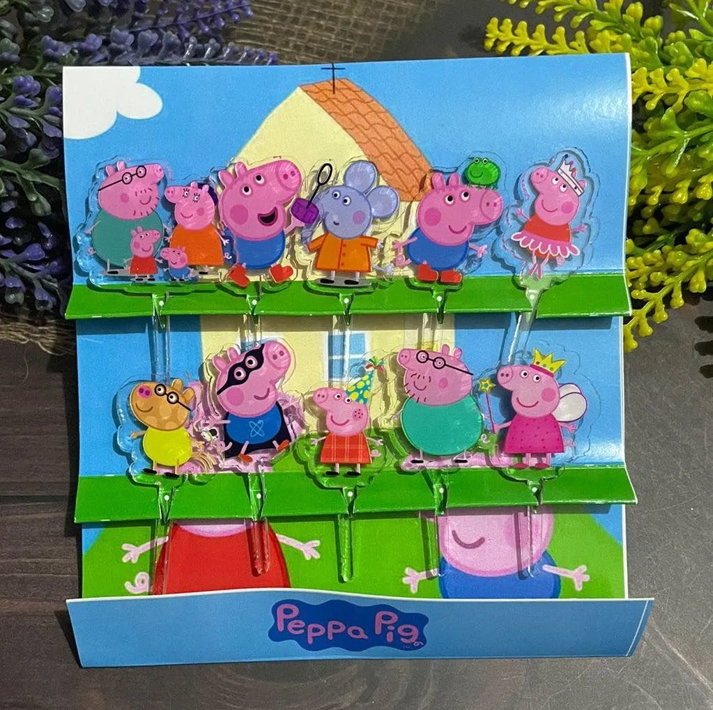 Peppa Pig Acrylic Food Picks