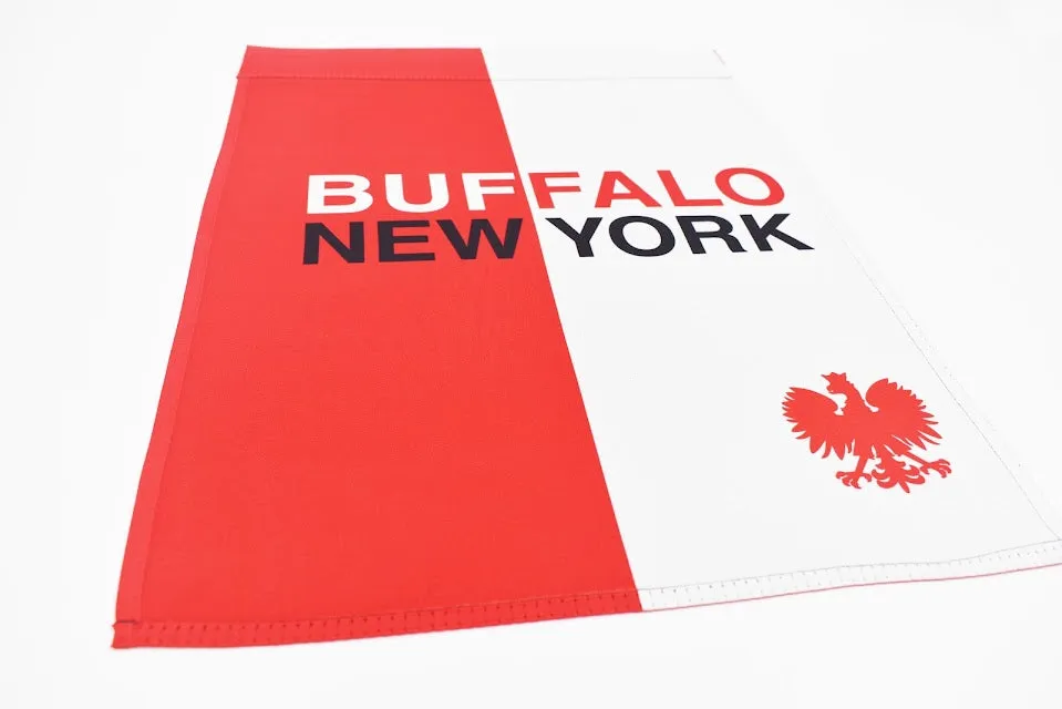 Polish Buffalo New York Garden Flag