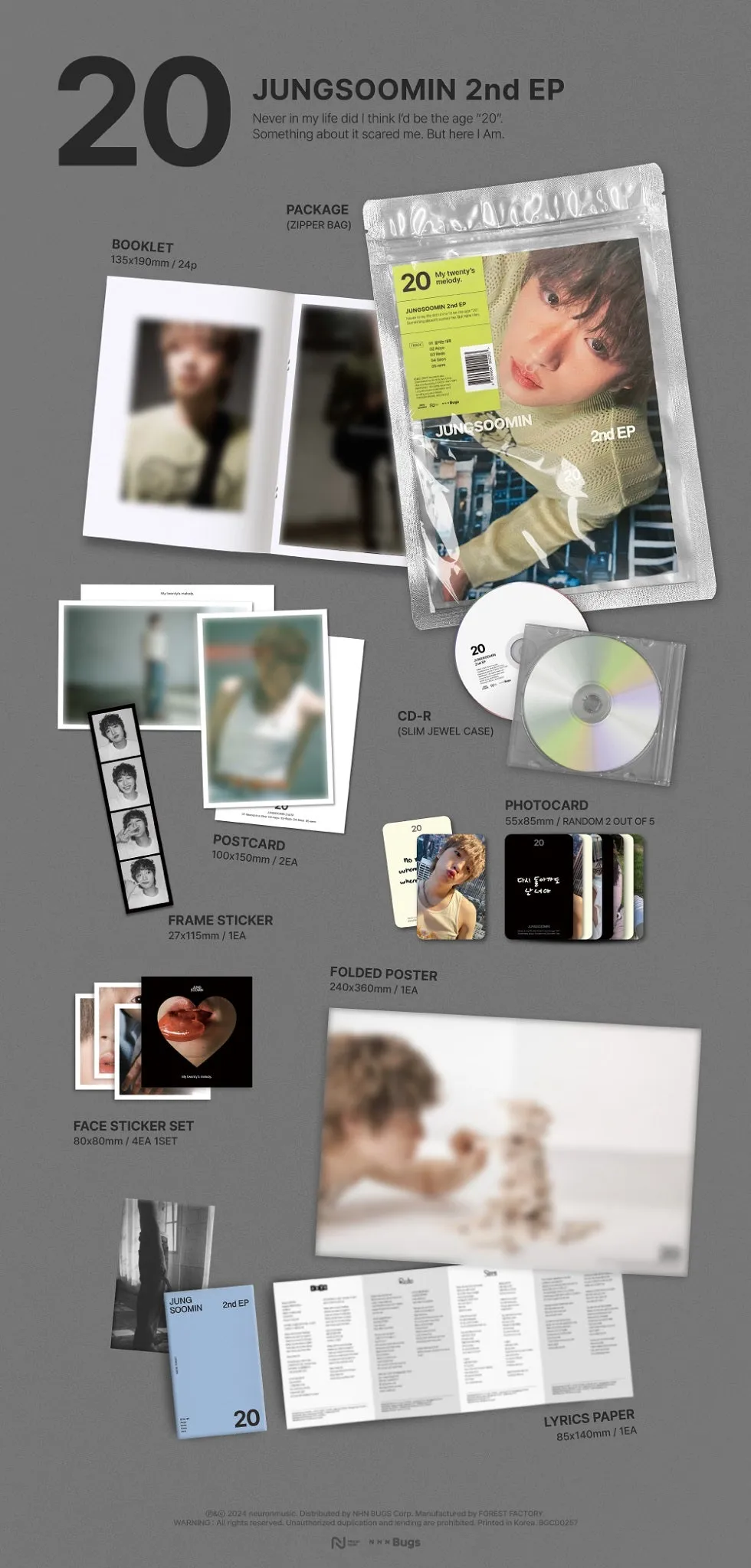 (PRE-ORDER) JUNGSOOMIN - [20] 2nd EP