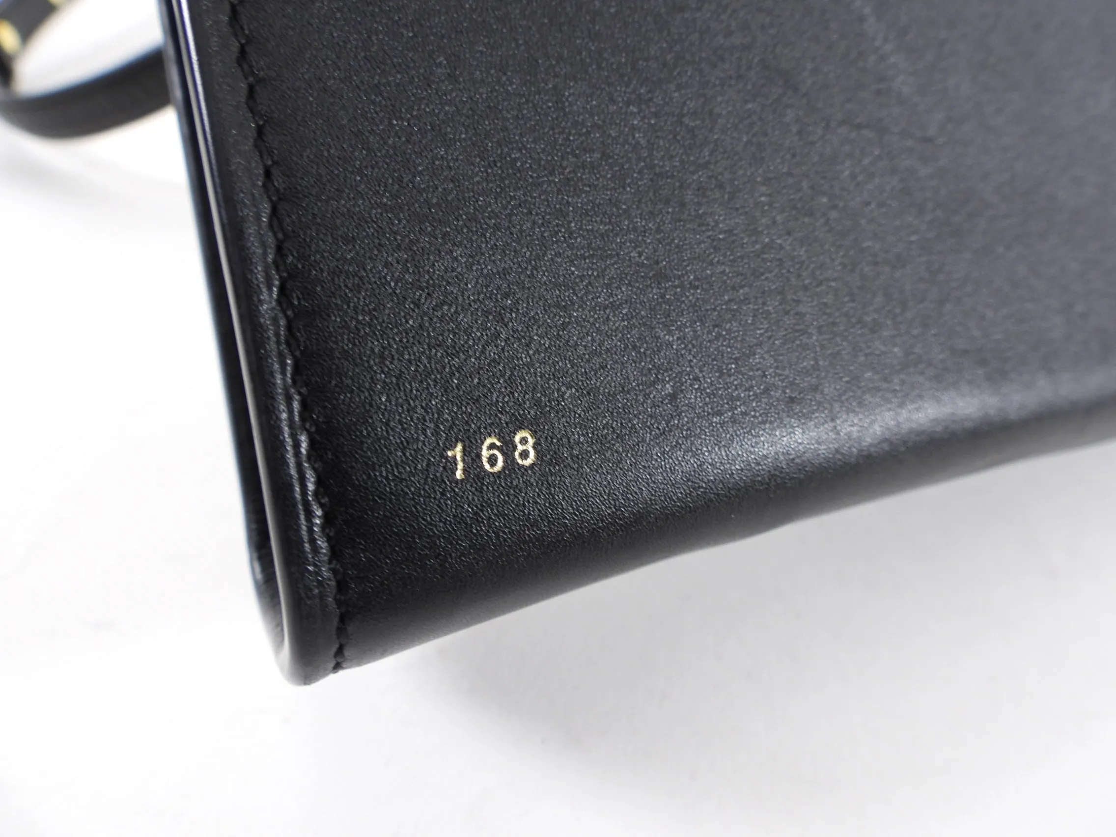RSVP Paris Black Leather Golden Eyes Bag