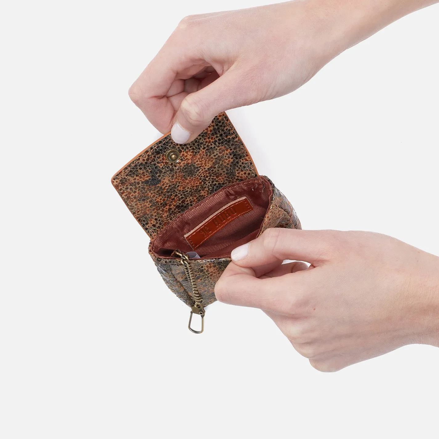 Sheila Bag Charm in Printed Leather - Eternal Garden
