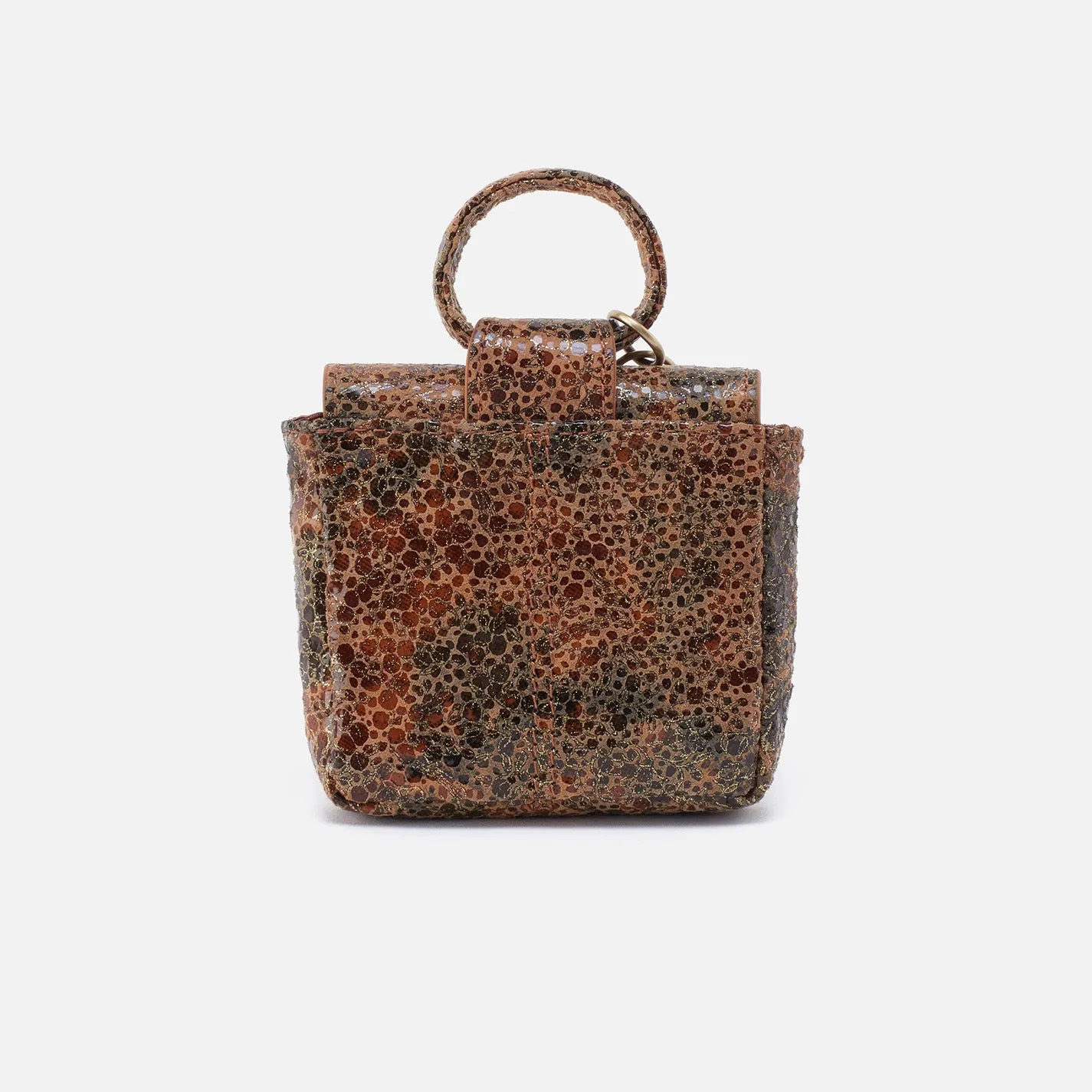 Sheila Bag Charm in Printed Leather - Eternal Garden
