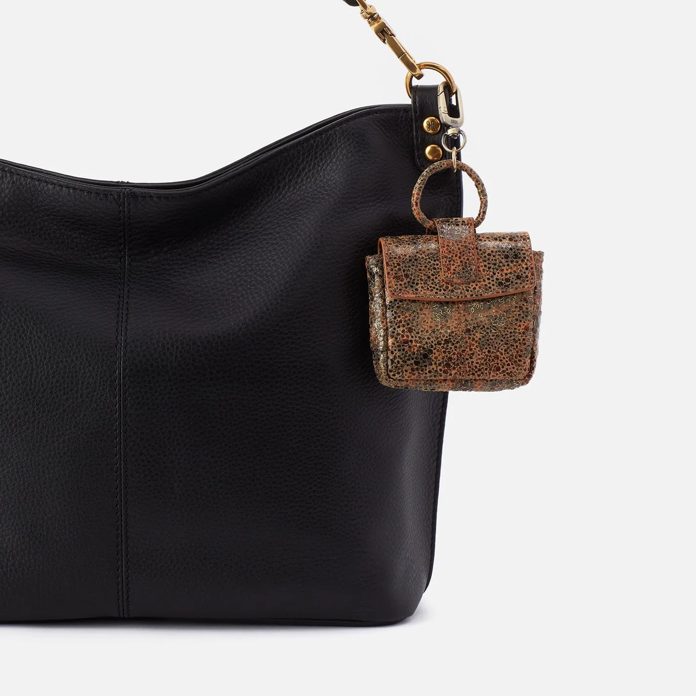 Sheila Bag Charm in Printed Leather - Eternal Garden
