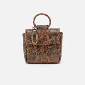 Sheila Bag Charm in Printed Leather - Eternal Garden