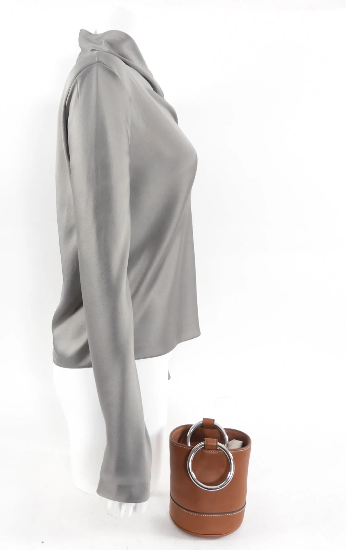 Simon Miller Mini Brown Leather Bonsai Bag